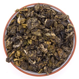 Китайский зеленый чай "Чжэнь Ло" Зеленая спираль