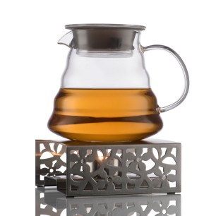 Чайник из жаропрочного стекла Тама (Туя), 600 мл (Розничная цена за 1 шт)