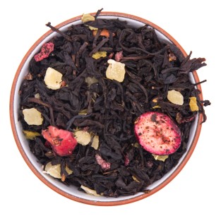 Чай черный ароматизированный "Клюква с ванилью"